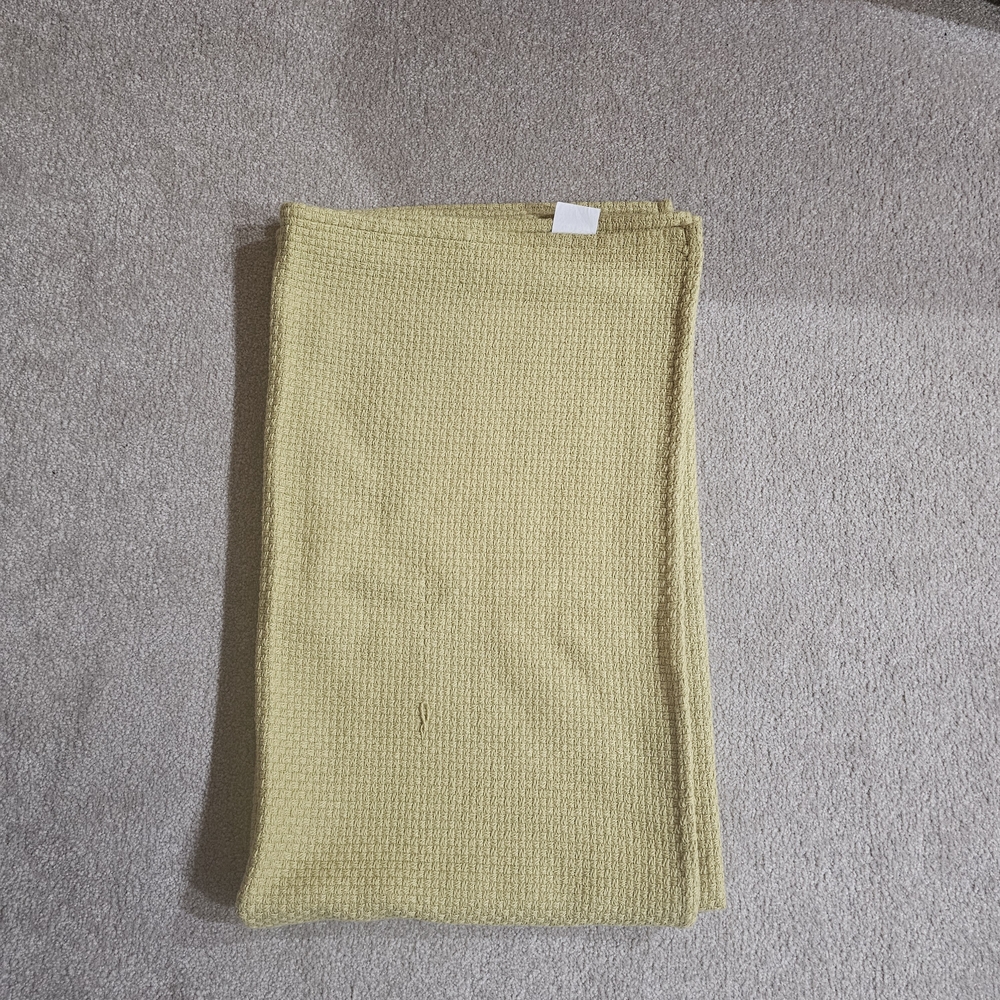 Pier 1 Soft Yellow Throw Blanket